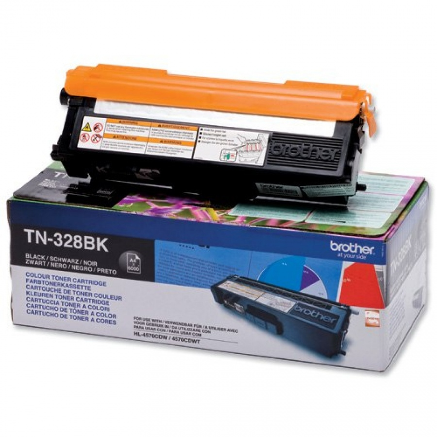 Toner Brother TN328BK black | 6000 pgs | HL 4570CDW/DCP-9270CDN toneris