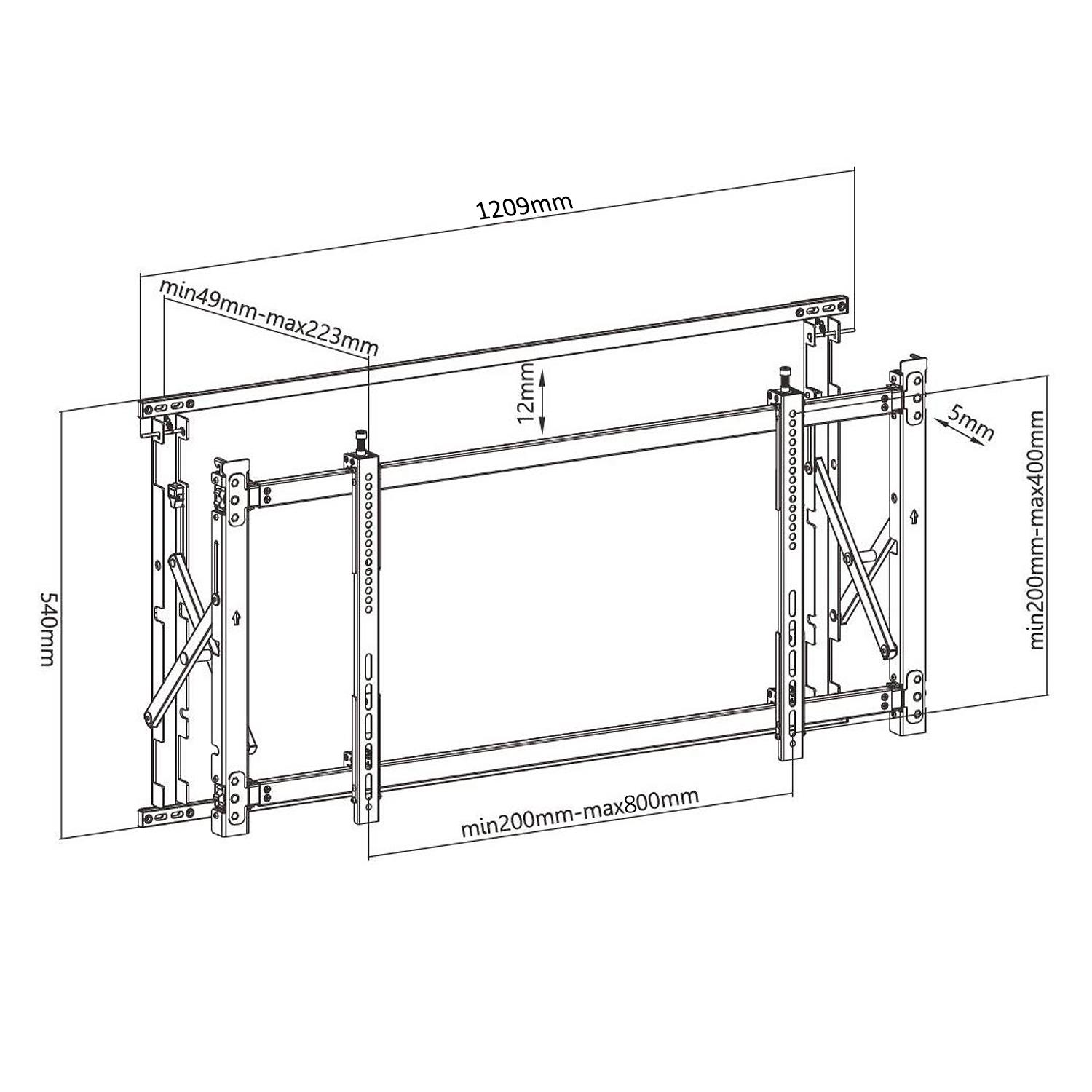 Ultra Thin TV Mount For Video Wall MC-846 TV stiprinājums