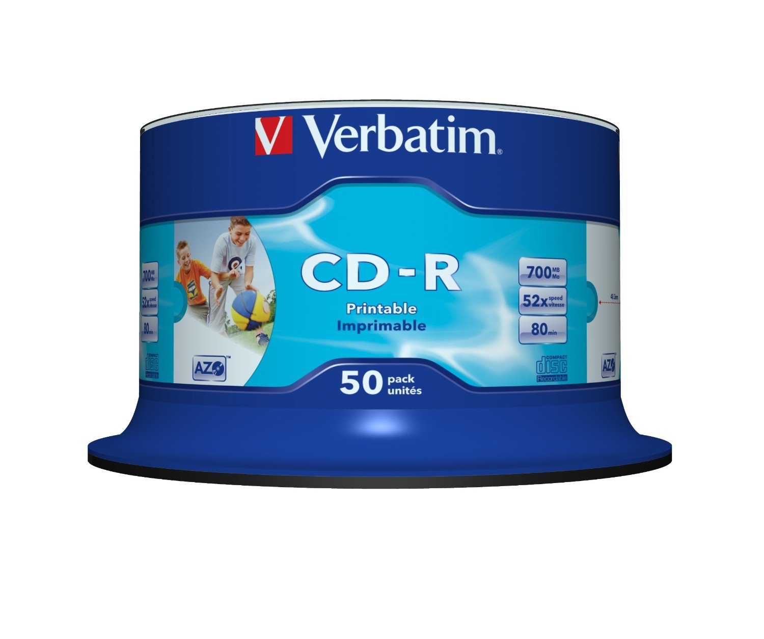 Verbatim CD-R AZO Wide Inkjet Printable no ID 700 MB 50 pc(s) matricas