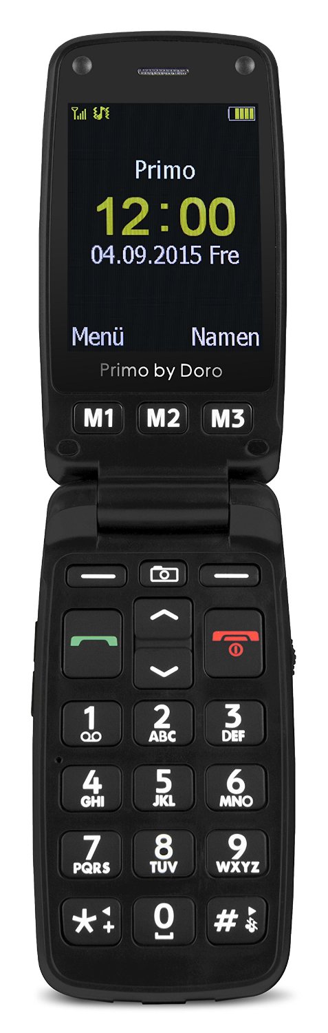 Primo 406 by Doro silver / black Mobilais Telefons