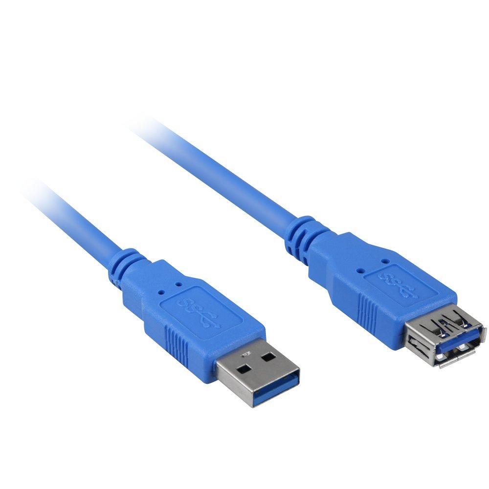 Sharkoon USB 3.0 extension cable blue 3,0m USB kabelis