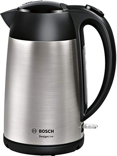 Bosch TWK3P420 electric kettle 1.7 L Black,Stainless steel 2400 W Elektriskā Tējkanna