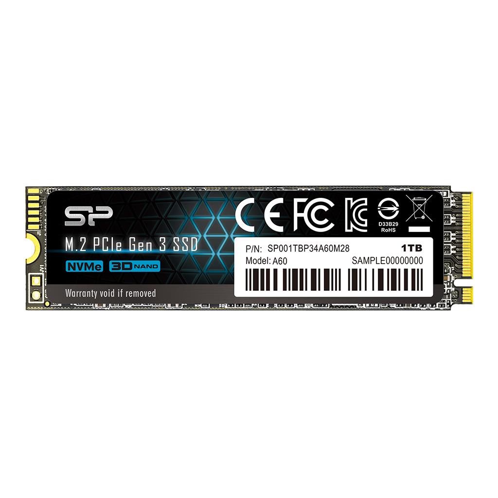 Silicon Power P34A60 1 TB M.2 2280 PCI-E x4 (SP001TBP34A60M28) SSD disks