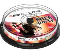 Emtec disc  CD-R [ cakebox 10 | 700MB | 52x ] matricas