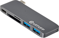 eSTUFF BLUE ESTUFF USB C Slot-in Hub Space Grey Allure Series USB kabelis