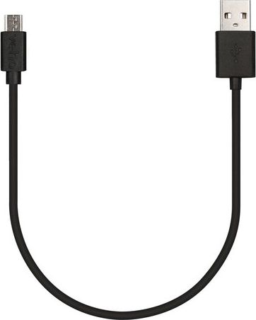 Veho USB to Micro USB cable 20cm  Black - Retail packaged 742832884303 aksesuārs mobilajiem telefoniem