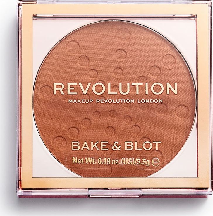 Makeup Revolution Puder w kamieniu Bake & Blot Orange 738412 (5057566078412)