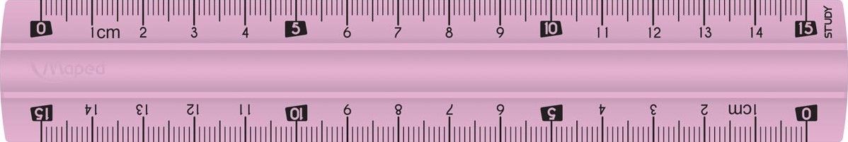 Maped Linijka Study nielamliwa 15cm mix 2 kolorow (245310) 283242 (3154142453105)