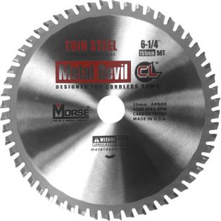 M.K. Morse Pila widiowa TCT do ciecia cienkiej stali Metal Devil CL 159mm / 56z - MORSE-PTA-MDCL-159-56-CS MORSE-PTA-MDCL-159-56-CS (0503261 Elektriskais zāģis