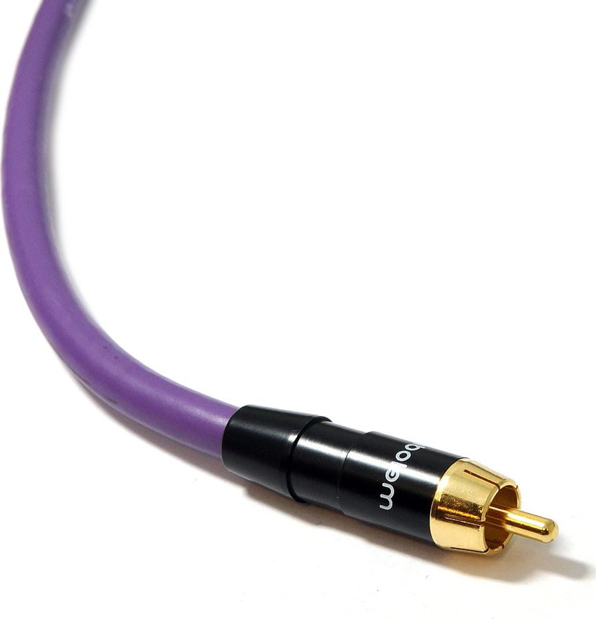 Kabel Melodika RCA (Cinch) - RCA (Cinch) 2m fioletowy 6094389 (05907609002877) kabelis video, audio