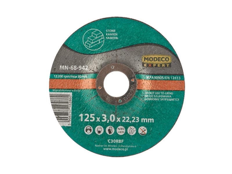 Modeco Sciernica wypukla do ciecia betonu 230x3x22,23mm 25szt.- MN-68-945 MN-68-945 (5906757162884)