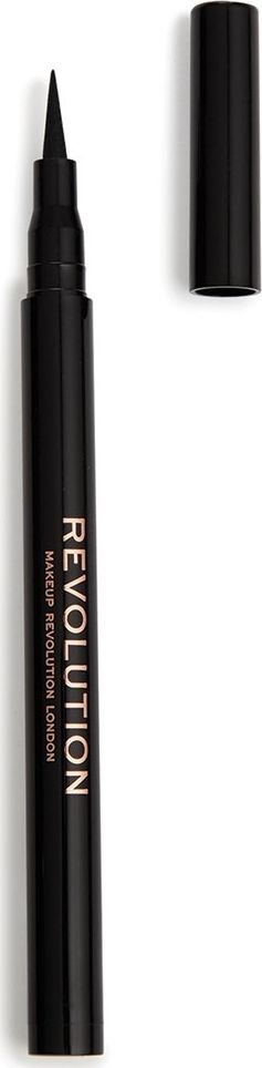 Makeup Revolution The Liner Revolution, Eyeliner w pisaku BLACK, 1ml 733099 (5057566053099) acu zīmulis