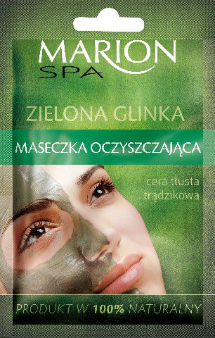 Marion Spa Maseczka na twarz z Zielona Glinka Oczyszczajaca 8g 781084 (5902853010845)