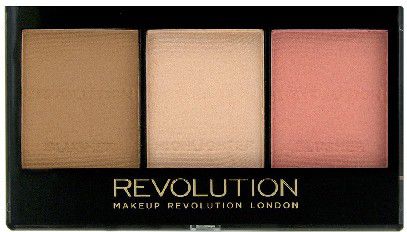 Makeup Revolution Ultra Sculp & Contour Zestaw do korygowania twarzy Kit Fair C01 11g 733481 (5029066043481) kosmētika ķermenim