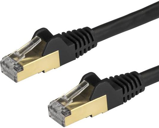 StarTech.com Cat6a Ethernet Kabel - geschirmt (STP) - 0,5m - Schwarz (6ASPAT5... kabelis, vads