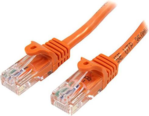 StarTech.com 0,5m Cat5e Ethernet Netzwerkkabel Snagless mit RJ45 - Orange (45... kabelis, vads