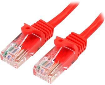 StarTech.com 0,5m Cat5e Ethernet Netzwerkkabel Snagless mit RJ45 - Rot (45PAT... kabelis, vads