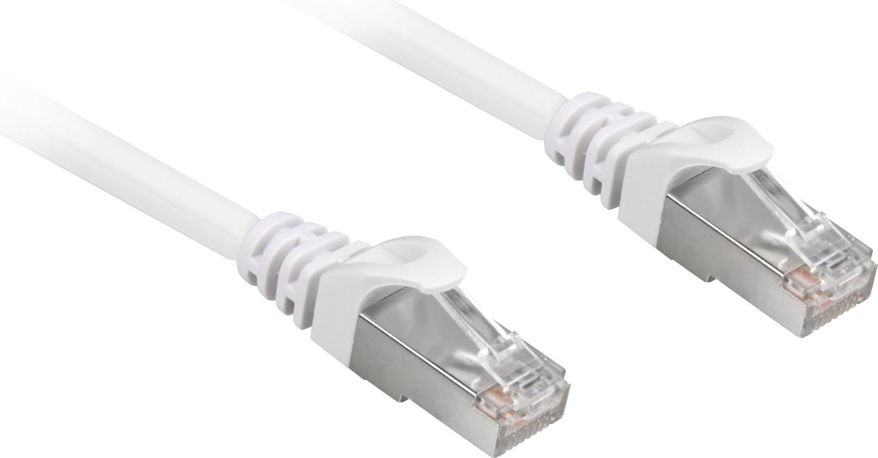 Sharkoon network cable RJ45 CAT.6a SFTP LSOH white 1,0m - HalogenFree kabelis, vads