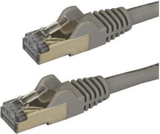 StarTech.com Cat6a Ethernet Kabel - geschirmt (STP) - 1m - Grau (6ASPAT1MGR) kabelis, vads