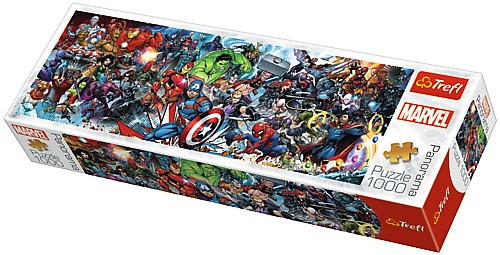 Trefl Puzzle 1000 elements Panorama Marvel The Avengers puzle, puzzle