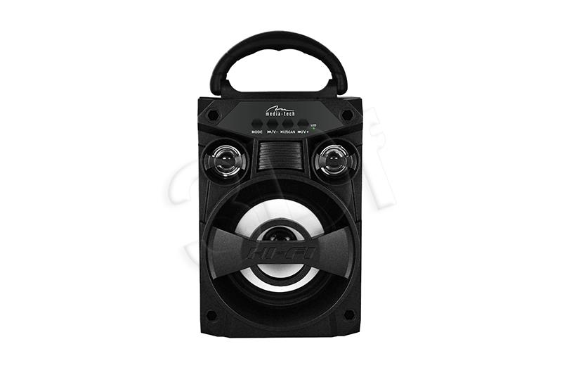 Mediatech BOOMBOX LT - Compact bluetooth soundbox, 6W RMS, FM, USB, MP3, AUX, MICROSD pārnēsājamais skaļrunis