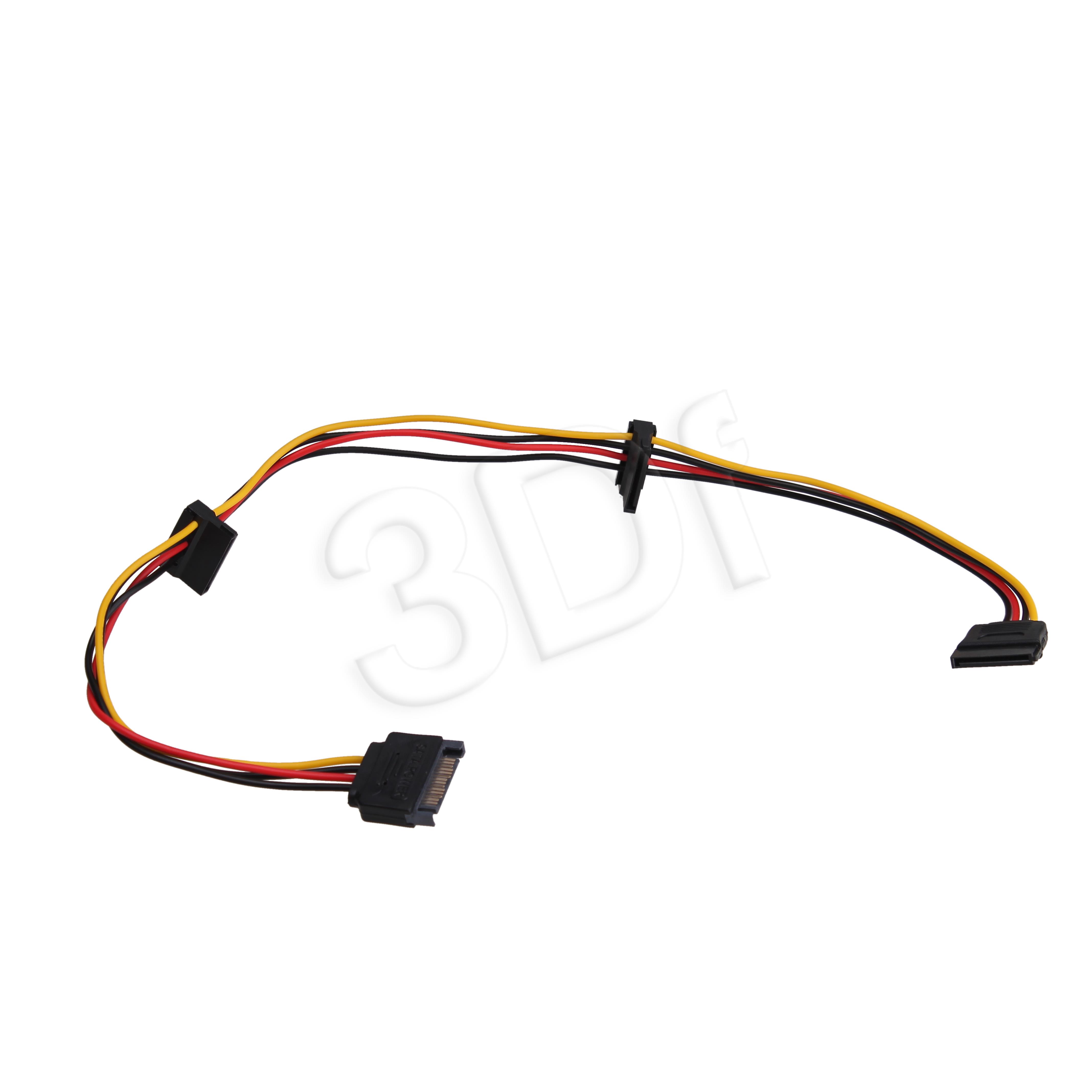 Akyga Adapter SATA / 3x SATA 15cm AK-CA-41 kabelis datoram