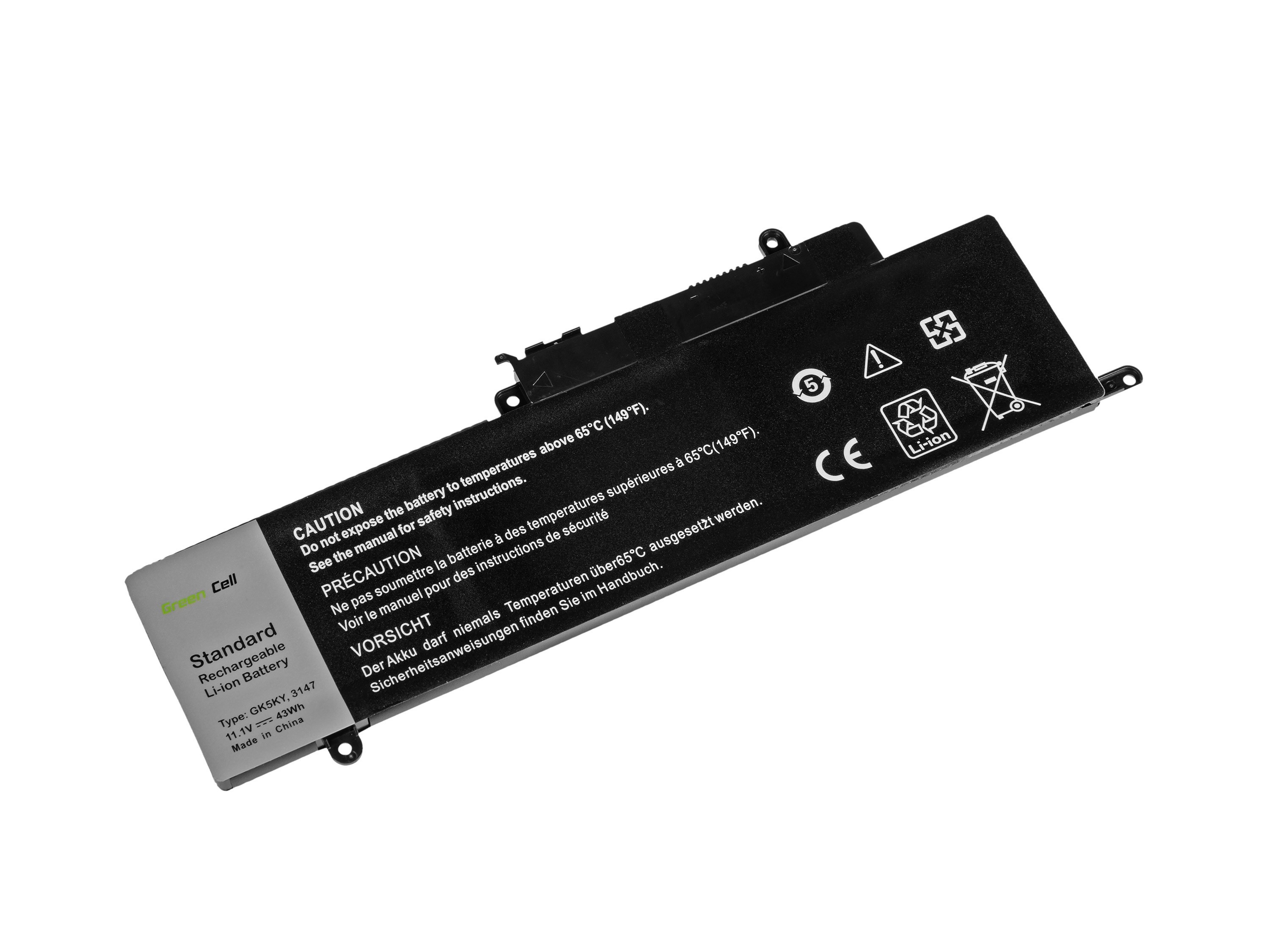 Green Cell GK5KY for Dell Inspiron 11 3147 3148 3152 3153 3157 3158 13 7 akumulators, baterija portatīvajiem datoriem