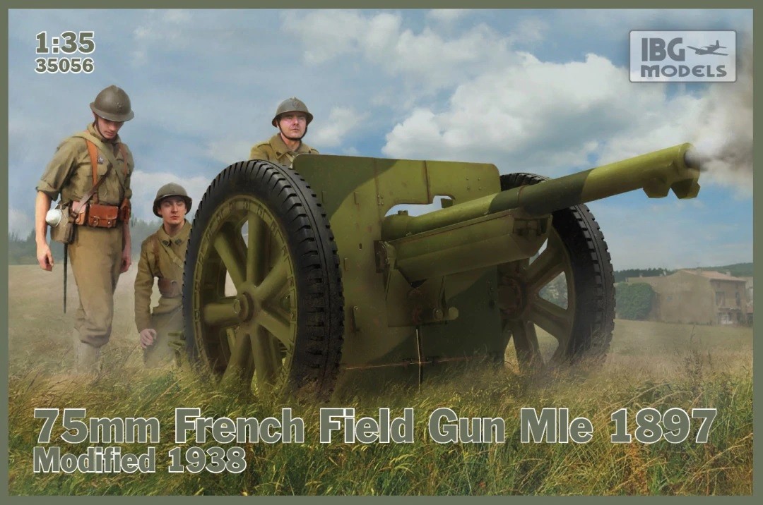 IBG 75mm Field Gun wz. 1897 with Polish Artill Rotaļu auto un modeļi