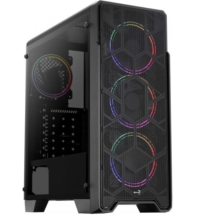 Case Aerocool ORE TEMPERED GLASS RGB BLACK Datora korpuss