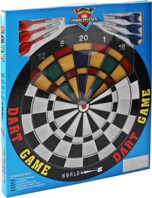 Plastic dart board + 6 darts (BT26903 / EBO01316) Sporta aksesuāri