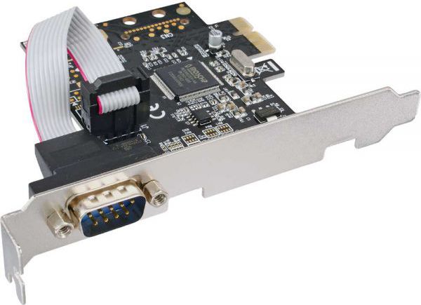 Kontroler InLine PCIe x1 - Port szeregowy DB9 (76618D) karte