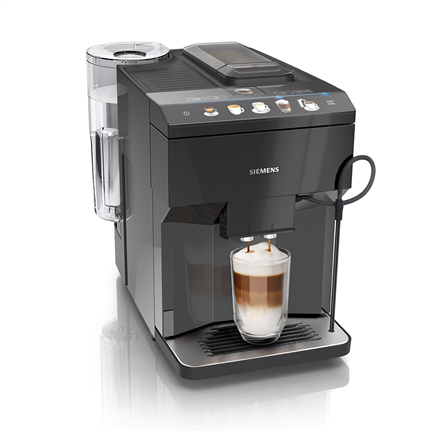 SIEMENS Coffee Machine TP501R09 Pump pressure 15 bar, Built-in milk frother, Fully automatic, 1500 W, Black 4242003837115 Kafijas automāts