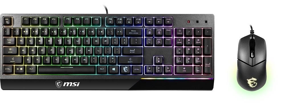 MSI Vigor GK30 Combo Gaming Tastatur mit Clutch GM11 GamingMaus klaviatūra