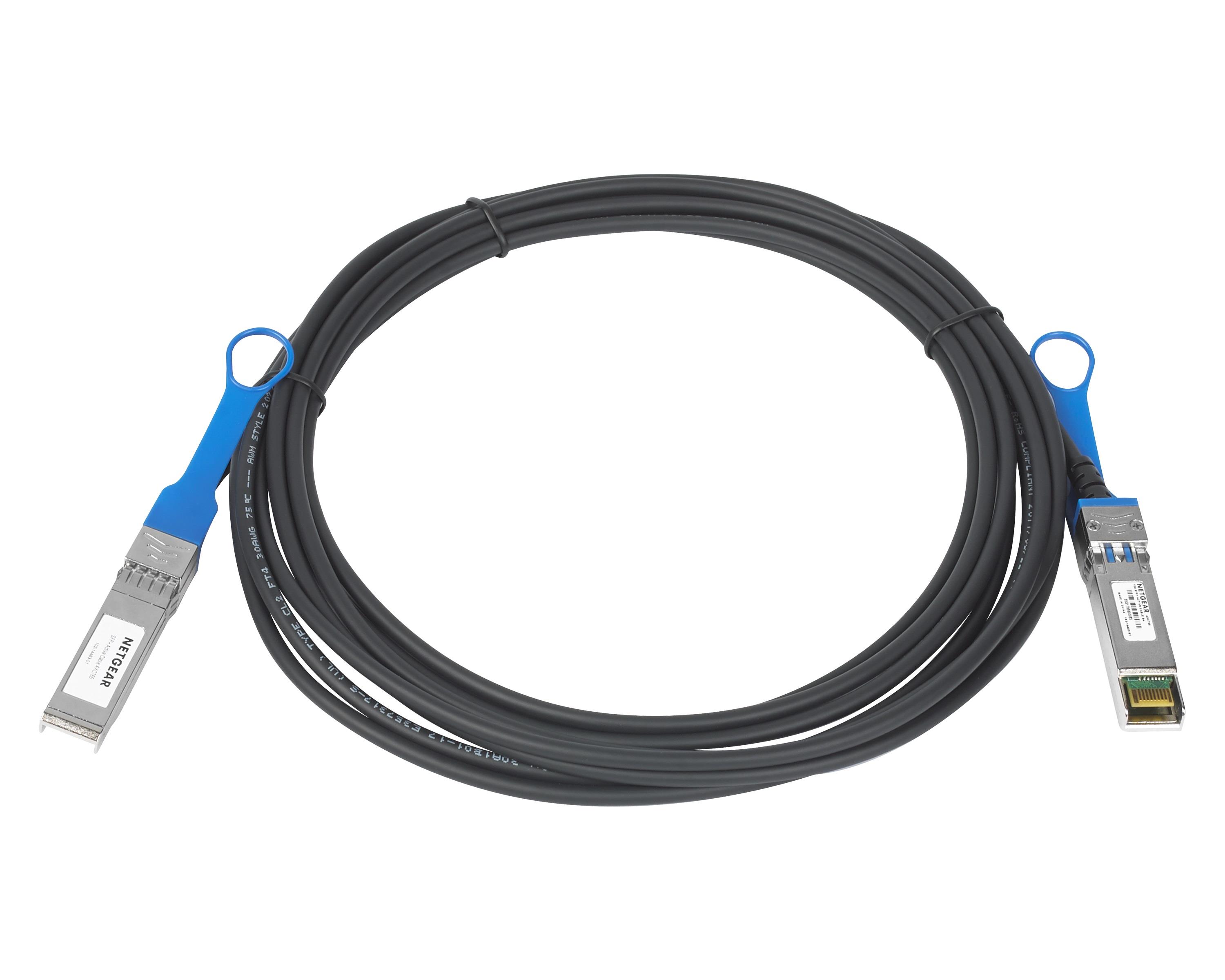 Netgear AXC7610 SFP+, Copper, Direct Attach Cable, 10/100/1000/10000 Mbit/s, Maximum transfer distance 10 m, Black tīkla iekārta