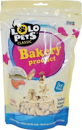 Lolo Pets Classic Ciastka Dla Psa Z Lososiem W Folii Doypack 350g LO-80807 (5904479808073)