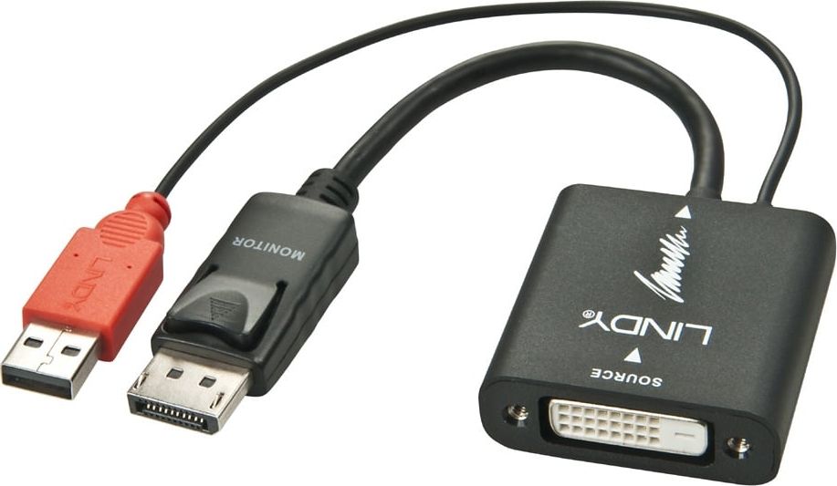 Lindy Konverter DVI-D auf DisplayPort unidirektional tīkla iekārta