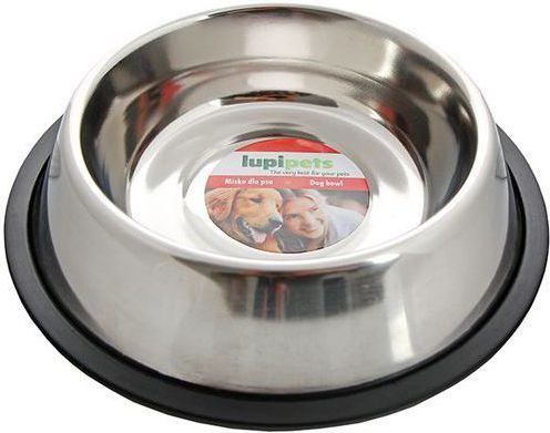 LUPI PETS MISKA METALOWA NA GUMIE 0,7L 003546 (5907459201024) aksesuārs suņiem