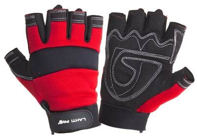 Lahti Pro Fingerless work gloves size 10