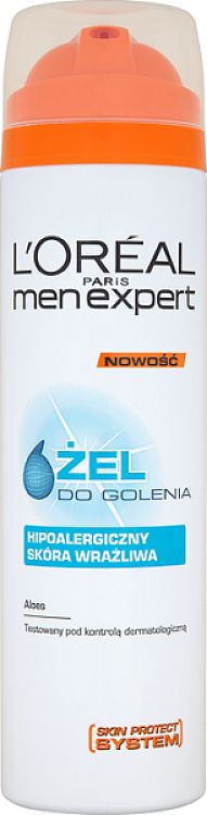 L'Oreal Paris Men Expert Sensitive Zel do golenia 200ml 0251158 (3600521606186)
