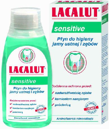 Lacalut  Plyn do plukania ust Sensitive 300ml 7516338 (4016369616338) mutes higiēnai