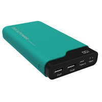 Powerbank RealPower grun Type-C 15000 Powerbank, mobilā uzlādes iekārta