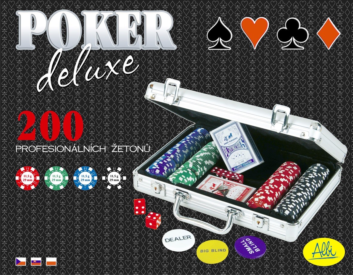 Albi Poker Deluxe 200 Tokens (94825) galda spēle