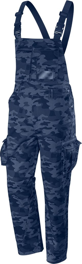 Neo Work bib pants (CAMO Navy work bib overalls, size M)