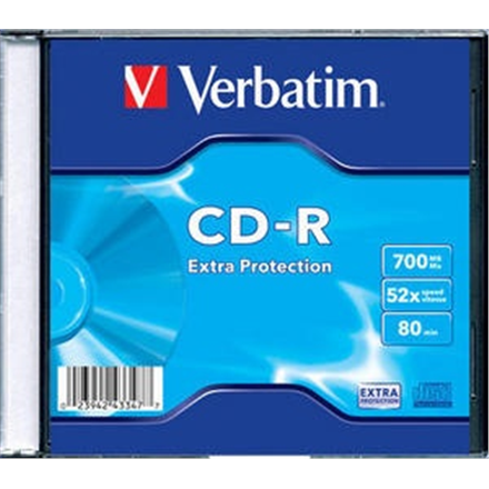 Verbatim CD-R 80/700MB 52X EXTRA PROTECTION slim box - 43347