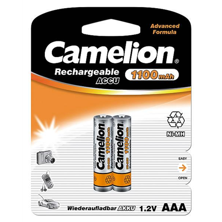 Camelion Rechargeable Batteries Ni-MH 2x AAA (R03) 1100mAh Baterija