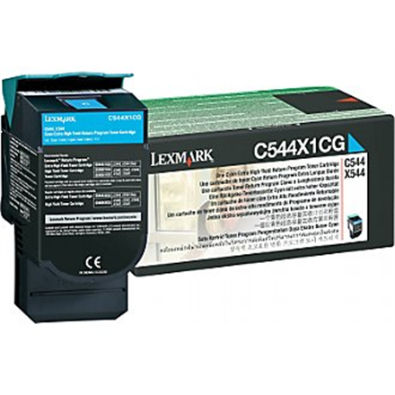 Toner Lexmark cyan | 4000pgs | C544dn/C544dtn/C544dw/C544n/X544dn/X544dtn/X54... toneris