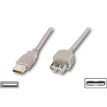 ACC USB 2.0 bulk cable A Type Male -A Type Female,3m USB kabelis