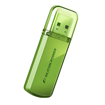 SILICON POWER 16GB, USB 2.0 FLASH DRIVE HELIOS 101, GREEN USB Flash atmiņa
