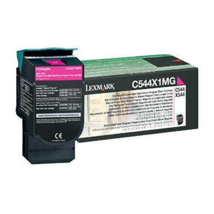 Toner Lexmark magenta | 4000pgs | C544dn/C544dtn/C544dw/C544n/X544dn/X544dtn/... toneris