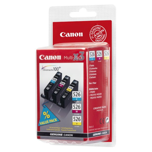 Canon CLI-526 C/​M/​Y PACK kārtridžs